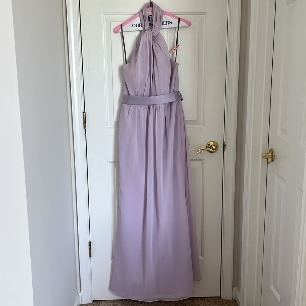 White by Vera Wang Halter Bridesmaid Dress Iris